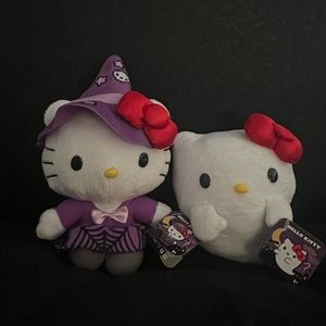 2 Mini Halloween Hello Kitty Plushes